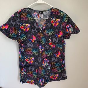 Star Wars Scrub Top NWOT